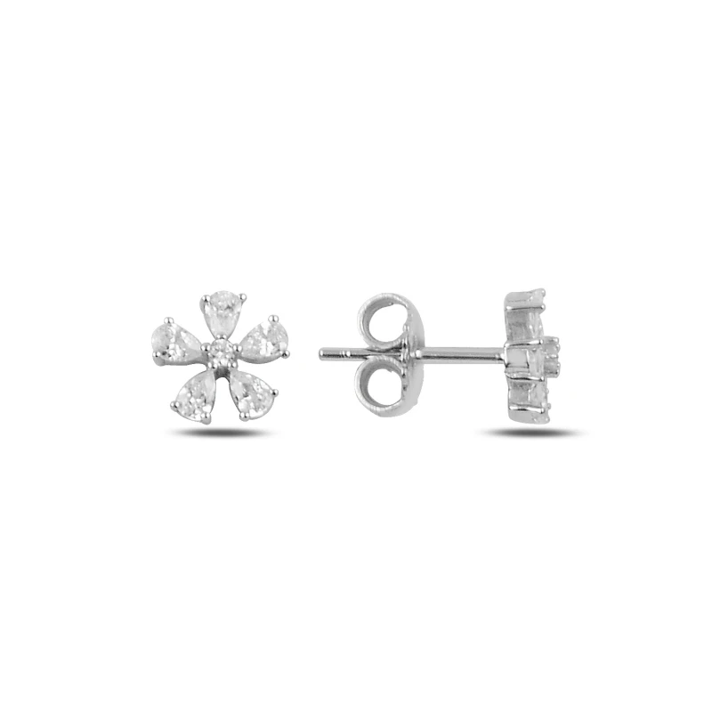 

Armagano Zircon Cubic Zirconia Flower Earrings