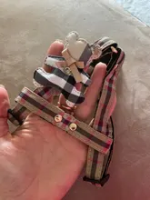 Harness Leash Chain Teddy Walking-Rope Collar Dog Small Medium Pet-Dog Classic Check