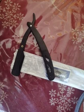 FnLune-afeitadora profesional para hombres y mujeres, herramienta para afeitar el vello púbico, axila, cuchillo de barbero para enviar la hoja plegable El estilista sostiene una navaja y envía una cuchilla para afeitar