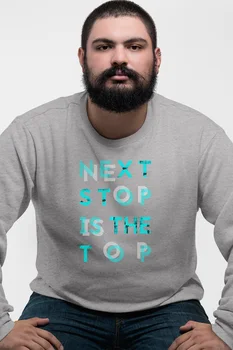 

Angemiel Wear Next Stop IC The Top Gray Men 'S Sweatshirt