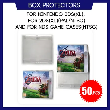 

Box Protector Sleeve For 3DS For 2DS (XL) For NDS NTSC Games Custom Made Clear Plastic Case 50 Pcs