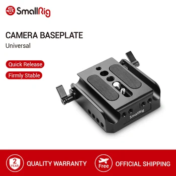 

SmallRig Quick Release Dslr Camera Baseplate+15 mm Rod Clamp for Canon EOS C100/C100 Mark II /C300 Mark II /Sony FS7 FS5 -1740