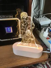 Night-Light Wooden-Base Text-Photo Christmas-Gift Customized Wedding DIY Holiday 