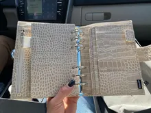 2 unids/set transparente elástico separador placa Base para A5 Personal A7 anillos Notebook 6 agujero de hoja suelta diario