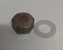 Stainless Steel 1/2 3/4 1 Female Thread End Plug with Rubber Seal Ring G1/2,G3/4,G1