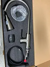 Grifos de plata de un solo tirador para cocina, grifo mezclador de agua giratorio de un solo orificio, 360 grados, 408906