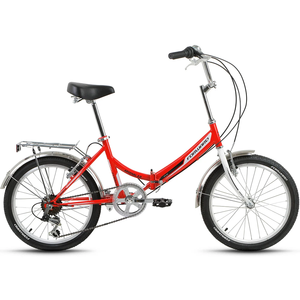 Велосипед FORWARD ARSENAL 2.0(20" 6 ск. рост 14" скл - Цвет: Красный