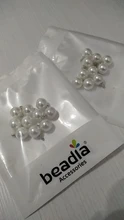20 unids/lote imitación perlas crimpado abalorios redondo encantos colgante para la fabricación de la joyería DIY joyería Accesorios