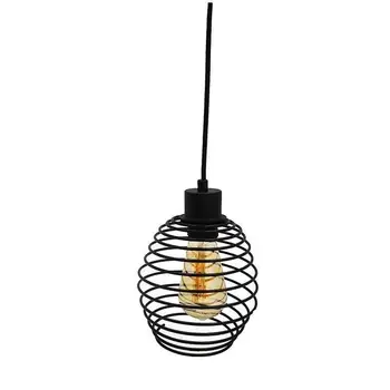 

Black Metal spring E27 ceiling lamp.
