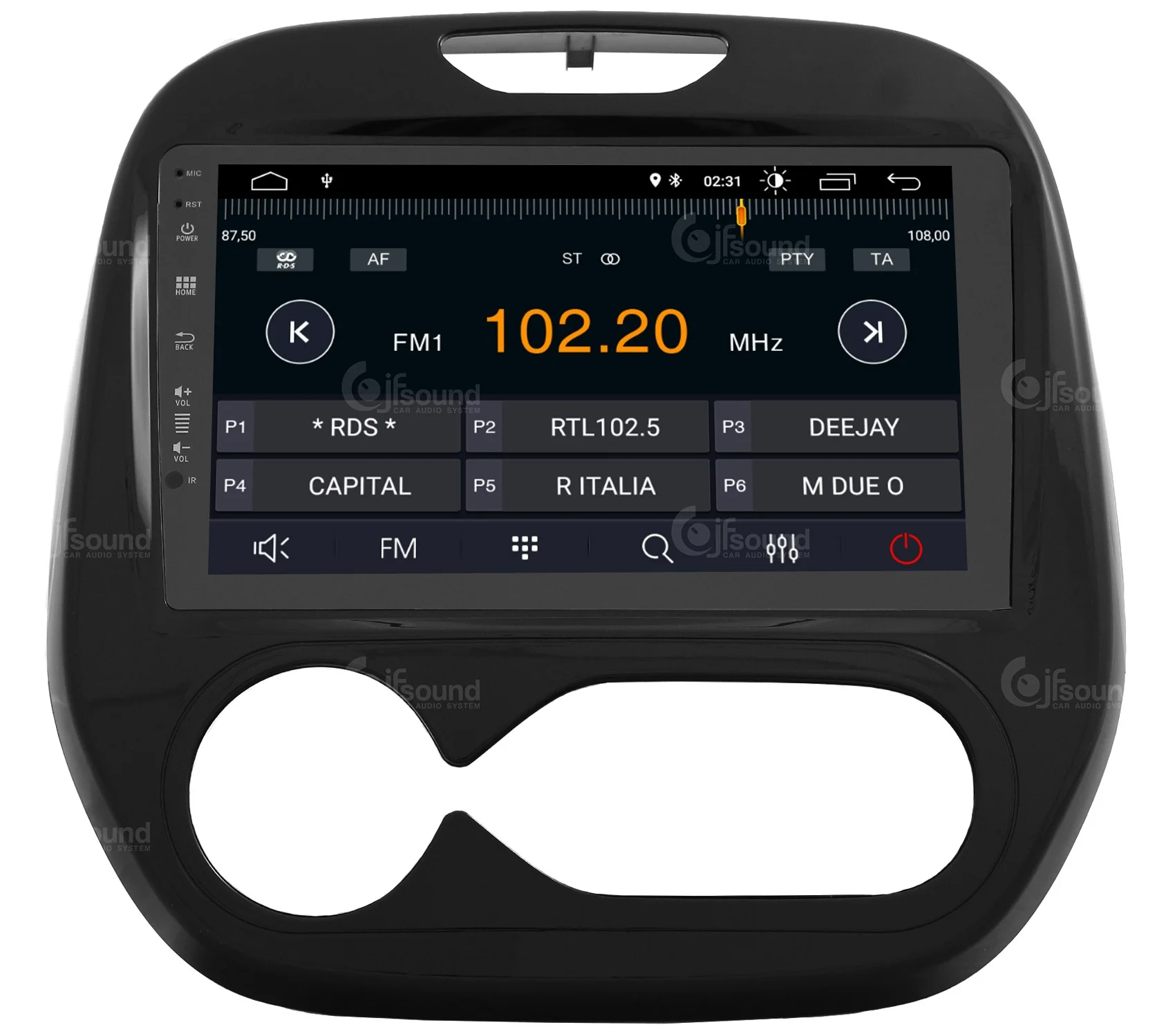 Пользовательский fit автомобильный Радио Renault Captur Android DAB Gps Bluetooth Wifi Usb Full HD