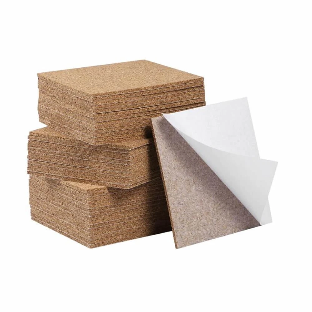 25 Pieces Self Adhesive Cork Coasters Cork Backing Sheets Mini Wall