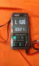 ANENG-multímetro Digital 618C, barra analógica de CC táctil inteligente, valores eficaces verdaderos, probador automático, condensador Transistor profesional, medidor de NCV