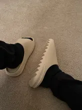 De los hombres de verano diapositivas ligero playa guay zapatillas diapositiva hueso Boca de pescado Flip Flops, sandalias de las mujeres suave EVA zapatillas de deporte par 35-46 #