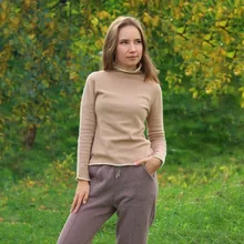 Winter Sweater Turtleneck Slim-Fit AMII Women Causal Autumn Minimalism for Spliced 12040303