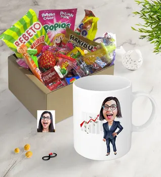 

Personalized Women 'S Boss Caricature Of Nostalgic Lezzetler Mug Set Personalized Design Souvenir Special Occasions Home Office quality