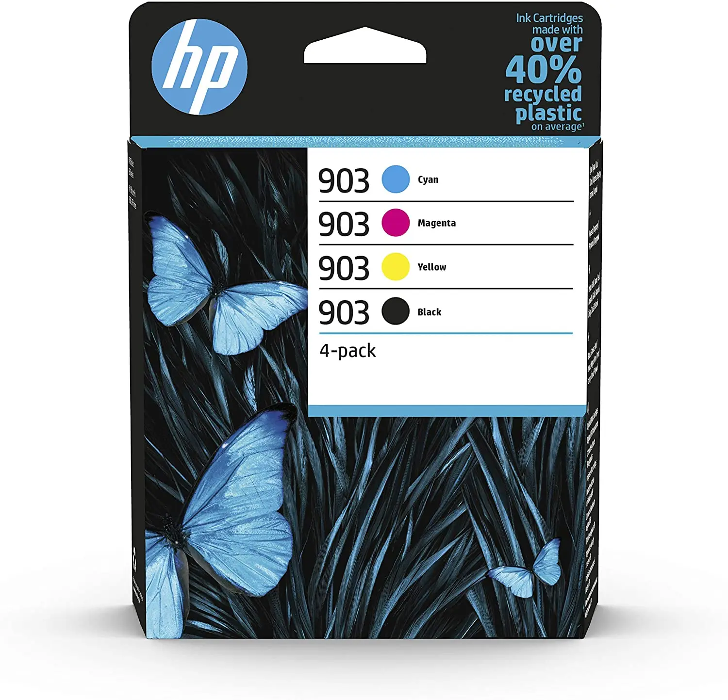 Cartuccia Hp 903 6 Zc73Ae Confezione Da 4 Cartucce Di Inchiostro Originali Nere E Colori Per Stampanti Hp Officejet, Hp Officejet Pro, 6860, 6868, 696