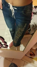 Luz Azul Jeans rasgados para damas 2021 calle estilo Sexy Mid Rise Distressed Pantalón Stretch Skinny agujero pantalones de Vaqueros pitillo