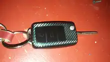 Funda protectora de fibra de carbono para llave de coche, protector de TPU para VW Golf Bora Jetta POLO GOLF Tiguan Passat Skoda Octavia A5 MK6
