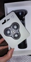 Xiaomi-Afeitadora eléctrica Mijia para hombre, afeitadora de barba en seco y húmedo, recargable, lavable, cabezal 3D, cuchillas duales