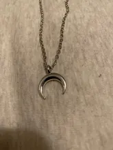 Collar con colgante de Luna y Chapado En Oro para mujer, cadena de clavícula, regalo para Amiga