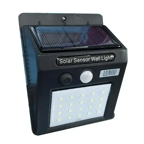 

Light Sensor Solar Light 20 LEDs Light Outdoor Path Wall Lamp