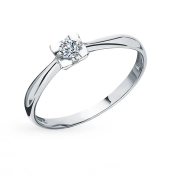 

Gold ring "diamonds of Yakutia" sunlight sample 585