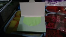 Paquete de 100 hojas de papel para limpieza Facial, papel de limpieza, Control de aceite, absorbente, herramientas de maquillaje de belleza, té verde
