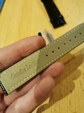 Carouse-Correa de reloj de piel auténtica con mariposa, correas con hebilla, para reloj, tamaño 14, 16, 18, 19, 20, 21 y 22 mm