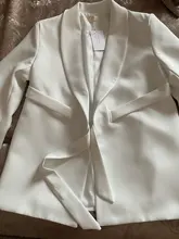 Blazer Leg-Pants Two-Piece-Set TWOTWINSTYLE Long-Sleeve White Wide Casual Women Female