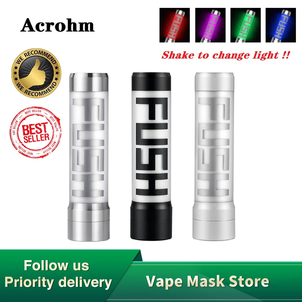 Горячая Распродажа Acrohm Fush 18650 полумех мод с дыхательный светильник и 0 01 s Скорость