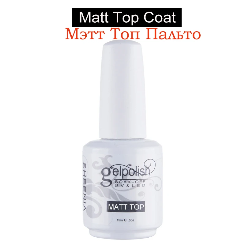 Sheenia 2022 MT025C 15ml Matt Top coat Gel Polish UV LED Nail Art Soak Off Gel Varnish No Sticky Layer Top Coat