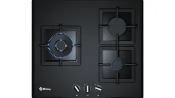 

BALAY 3ETG663HB gas plate black color, 3 zones, 60 cm, butane gas