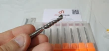 Enrutador CNC AAAAA 3D, broca de grabado, 3.175 /4/6, vástago, flauta única, CAD CAM, extremo en espiral, para carpintería, metal y aluminio, 1 ud.