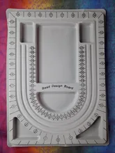 Tablero de cuentas aterciopeladas para fabricación de joyas, bandeja organizadora de Diseño Artesanal, accesorios de herramienta de medición, color gris