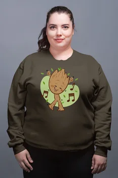 

Angemiel Wear Dancing Groot Green Women Sweatshirts