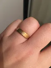 Anillo rectangular minimalista para mujer, joyería de sello con nombre personalizado, banda de tono dorado, acero inoxidable, regalo inicial