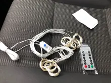 Christmas-Decorations Light Ornament Garland Curtain-String Flash-Fairy Happy Home-Room