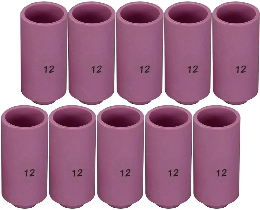 

RIVERWELD 10N44#12 3/4 x 1-13/16 (D19.5*47mm) TIG Alumina Nozzles Ceramic Cup Fit DB PTA SR WP 17 18 26 TIG Welding Torch 10pk