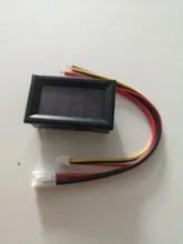 LED Digital DC amperímetro voltímetro de 4 bits 5 alambres DC 200V 10A medidor de corriente de voltaje de la fuente de alimentación de LED azul rojo pantalla doble Detector