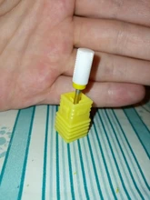 Dmoley-brocas de cerámica y tungsteno para uñas, accesorios para manicura, taladro eléctrico, Color rosa/Negro/azul, 4 colores