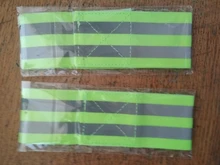 Bandas reflectantes elásticas para brazo, pierna y correas de tobillo, reflectantes de seguridad, cintas de correa para correr por la noche, caminar y ciclismo