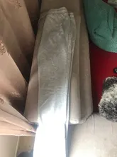 BOOFEENAA-pantalones de chándal de estilo callejero para mujer, pantalón informal con cordón Extra largo apilado, gruesos y cálidos, para invierno, C85-CD57