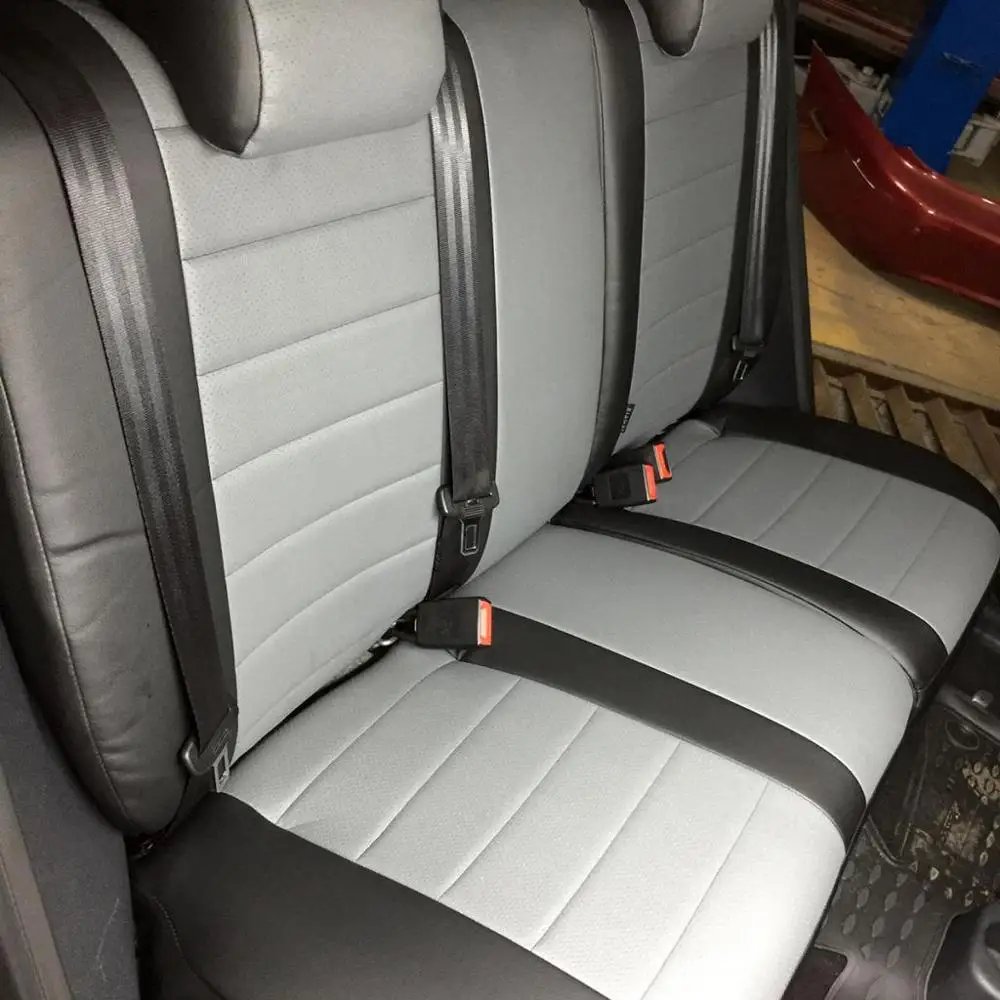 Для Skoda Fabia II Hb/Wag с 2007 2014 гв. (разд. задн. спин.) модельные чехлы на сиденья из экокожи