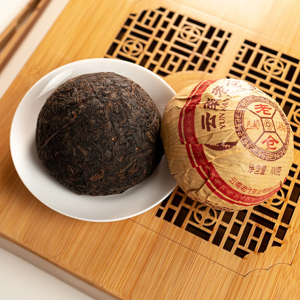 Tea Shu Puer Lao Tsang 2017, Tuocha 100 grams.Puer, Puer tea, Puer top grade, Puer Royal, Puer Imperial, Puer pancake, Puer 357, Puer pressed, Shu Puer, Shu Puer tea 357g, Shu Puer top grade, Shu Puer tea, Shu Puer v93