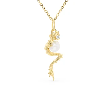 

Silver Pendant with cubic zirconia and pearls sunlight sample 925