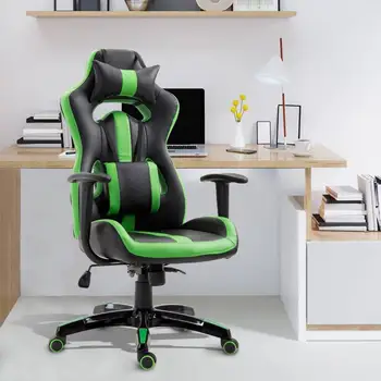 

Gaming chair Office Desk Ergonomic Racing Style Sports Executive Swivel 360 ° Headrest and