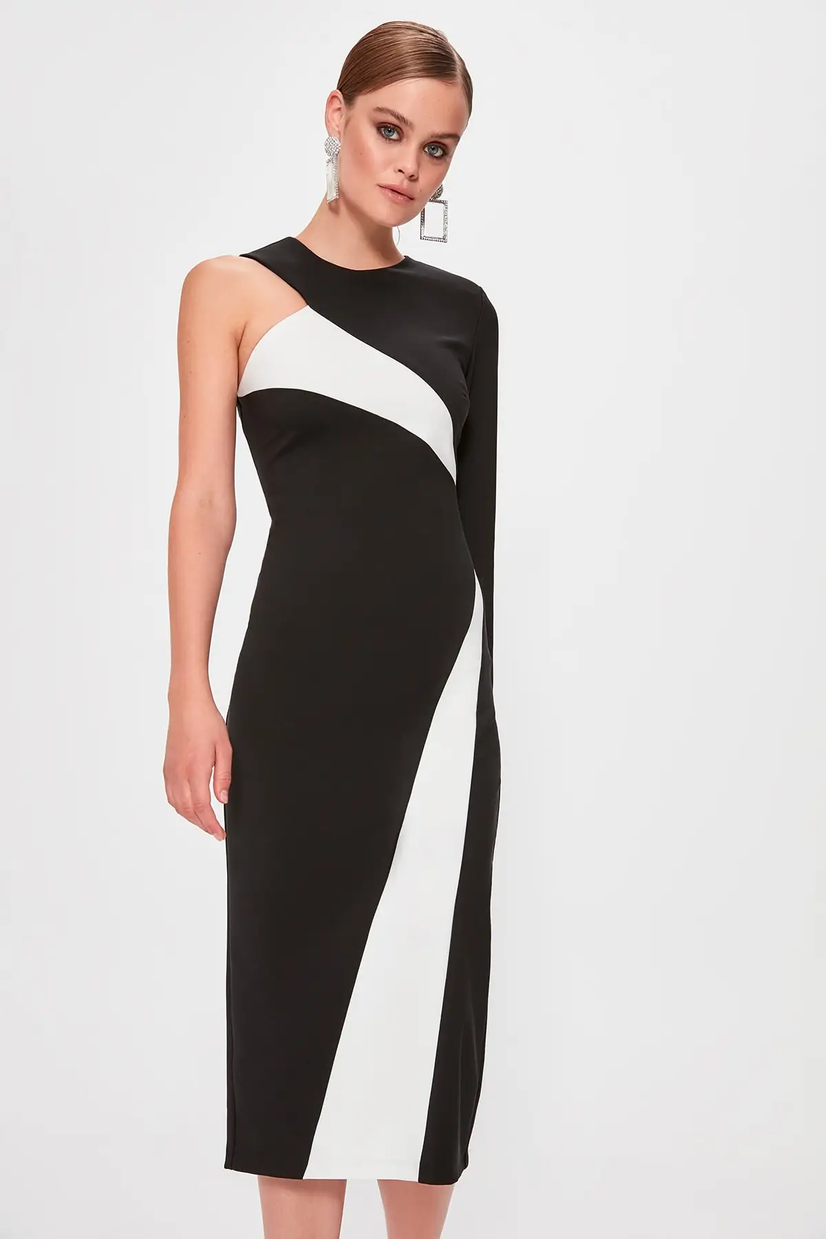 

Trendyol Multicolour Color Block Dress TPRAW20EL0673