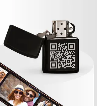 

Personalized Video Mail Clip QR Code Gasoline Cigarette Lighter