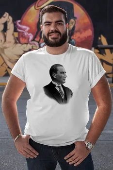 

Angemiel Wear Ataturk White Men 'S Cotton Big Size T-Shirt
