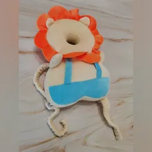 Almohada de reposacabezas para bebés, cojín de protección para recién nacido de algodón suave con dibujos animados, anticaída, cuidado seguro para niños pequeños